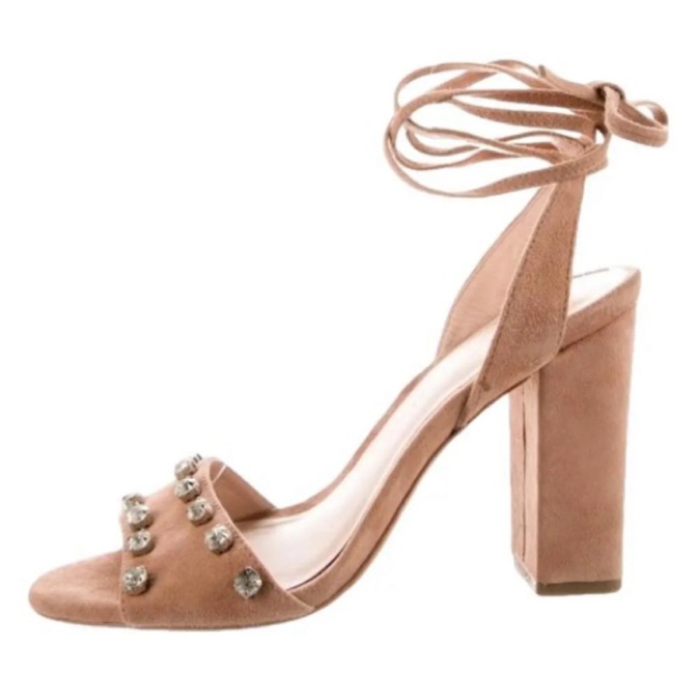 Loeffler Randall Elayna Rhinestone Lace-up Heels